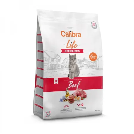 Calibra Cat Life Sterilised Wołowina 1,5kg